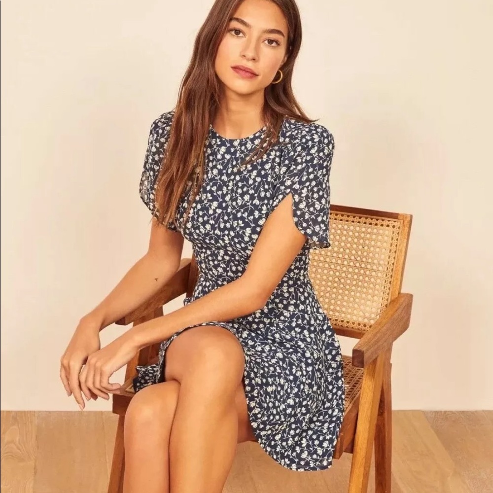 NWT Reformation Violette Mini Dress (size 8)